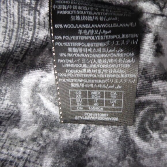 GUESS XS Fuchsia Hot Pink Wool Blend Peacoat - Picture 10 of 11